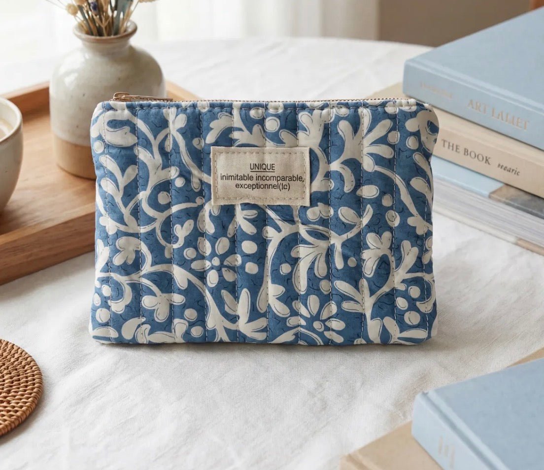 Pochette "Unique" bleu - C MON DRESSING