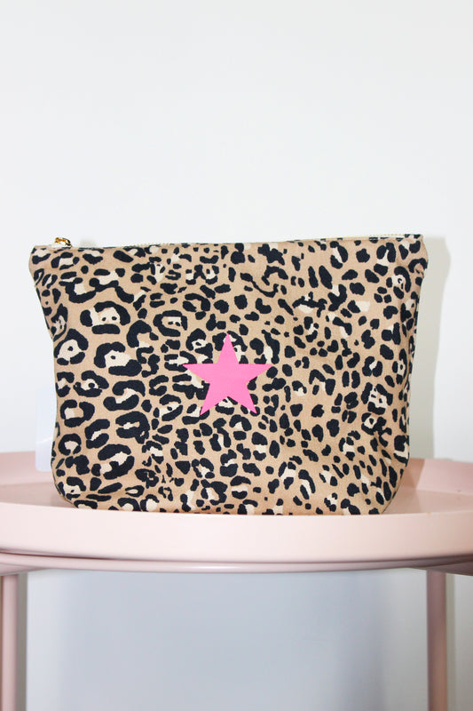 Pochette leopard  marie ile de ré