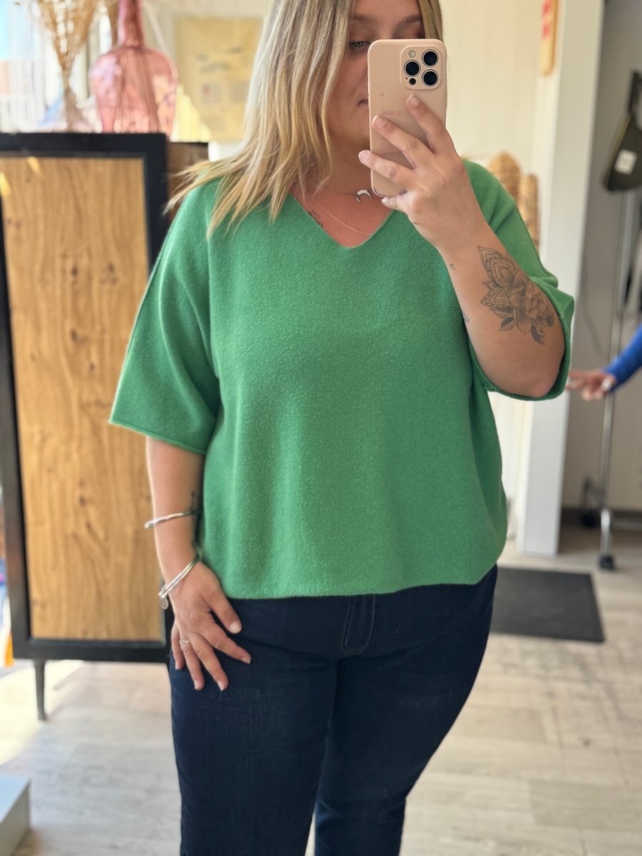 Pull manches 3/4 – Taille unique 34 - 46/50 (3 couleurs) - C MON DRESSING