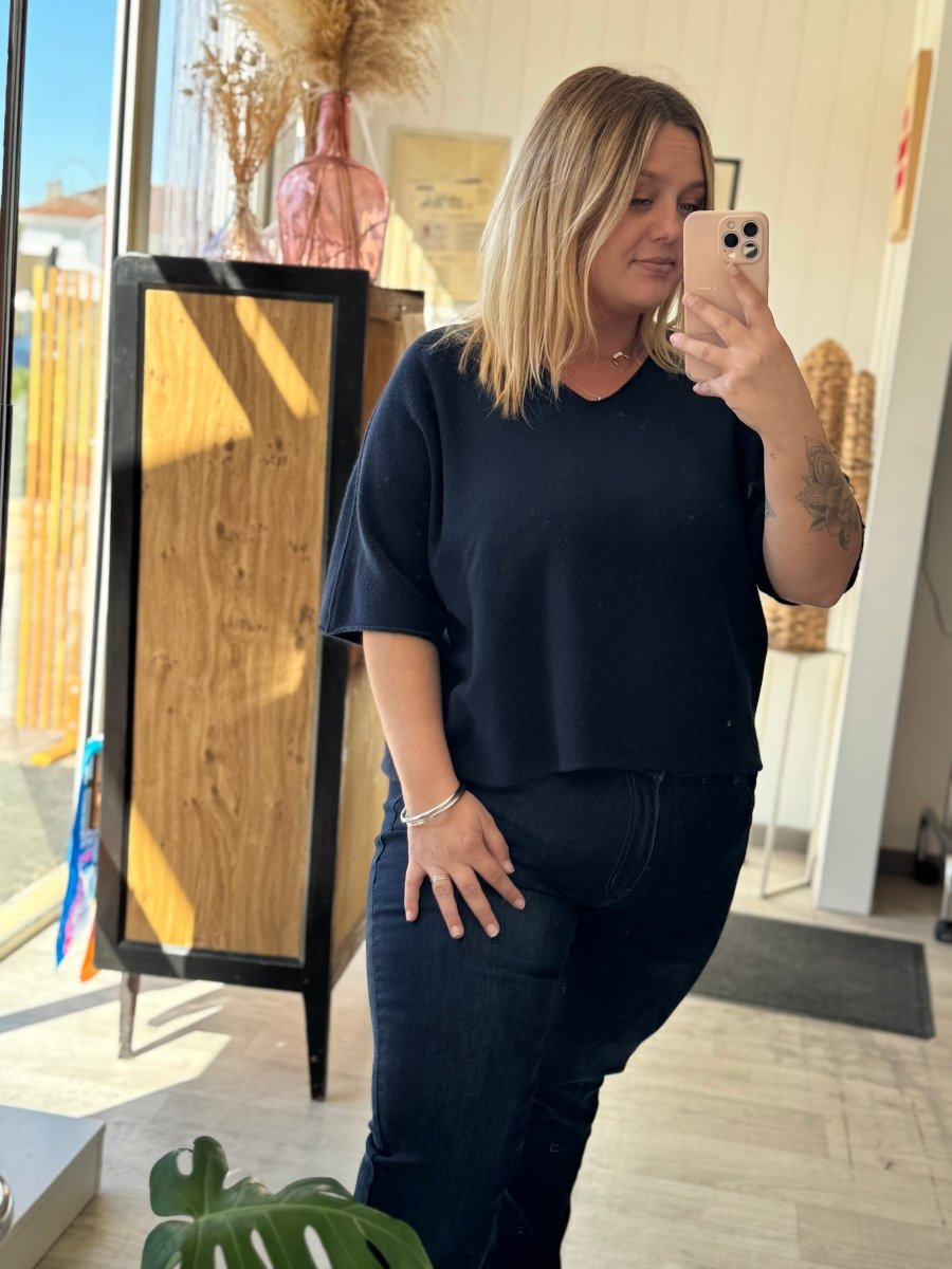 Pull manches 3/4 – Taille unique 34 - 46/50 (3 couleurs) - C MON DRESSING