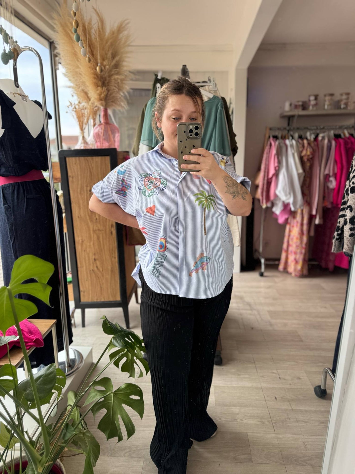 Chemise rayé manche courte