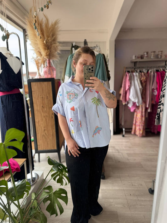 Chemise rayé manche courte