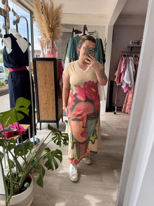 Robe longue lurex frida
