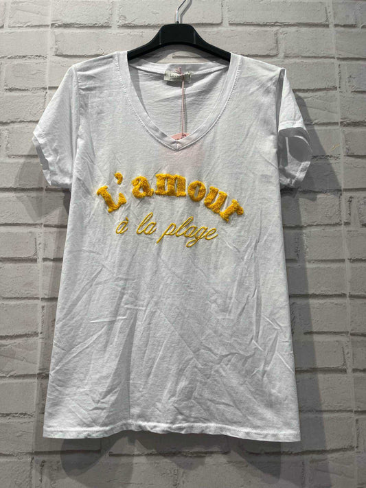 Tee-shirt L'AMOUR À LA PLAGE