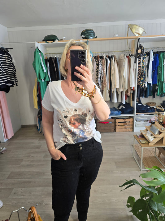 tee shirt imprimé sweet time