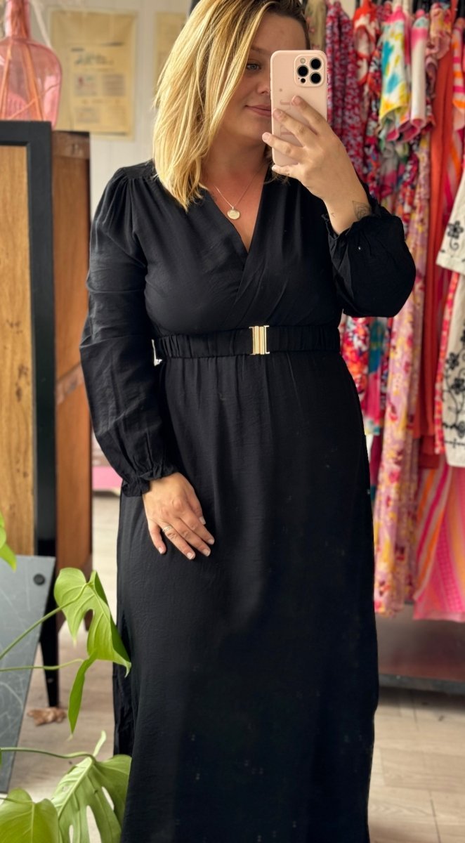 Robe longue noire – Tailles L à 4XL - C MON DRESSING