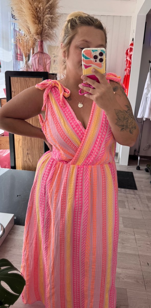 Robe Motif Graphique Coloré – Taille unique 44 - 50 - C MON DRESSING