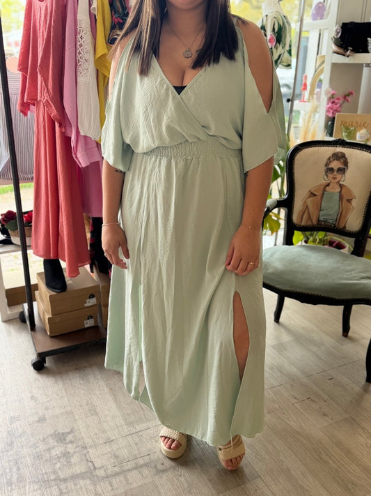 Robe vert d'eau - Taille unique 36 - 44 - C MON DRESSING