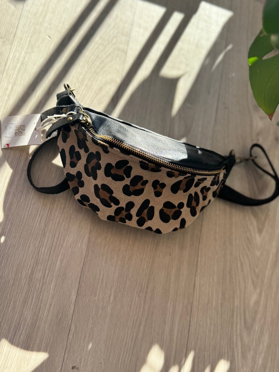 Sac banane en noir et léopard - C MON DRESSING