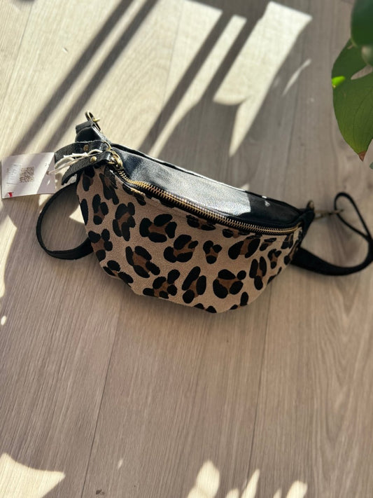 Sac banane en noir et léopard - C MON DRESSING