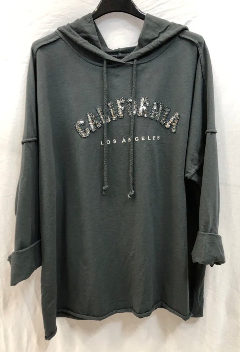 Sweat-shirt à capuche “California” – Confort et style décontracté - Taille unique 36 - 44 (2 couleurs) - C MON DRESSING