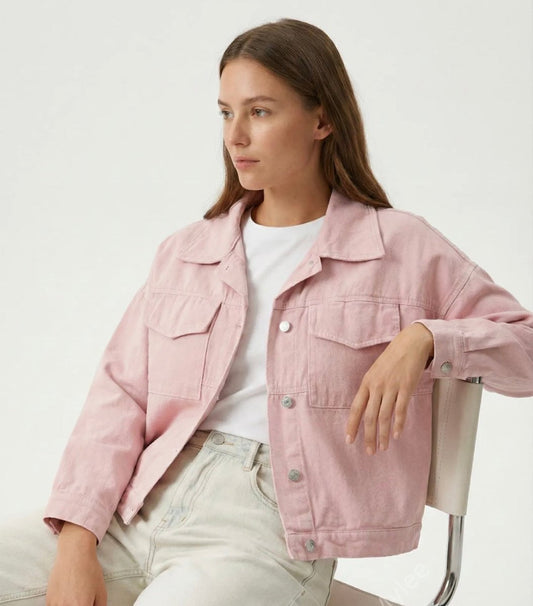 Veste denim - Taille unique 36 - 46 (4 couleurs) - C MON DRESSING