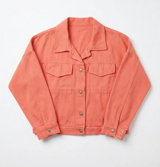 Veste denim - Taille unique 36 - 46 (5 couleurs) - C MON DRESSING