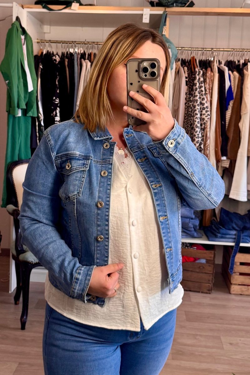 Veste en Jean Bleu - C MON DRESSING